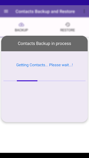 Contacts Backup and Restore