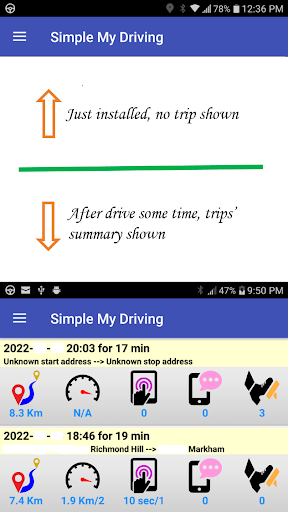 Simple My Driving Screen 2