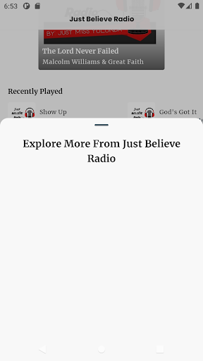 Just Believe Radio Screen 3