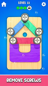 Wood Nuts Bolts Puzzle Games