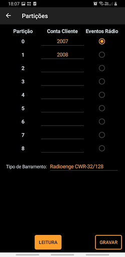 Radioenge RSSI Screen 3
