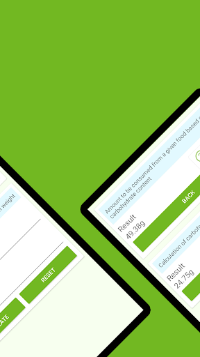 Simple CarboHydrate Calculator Screen 2