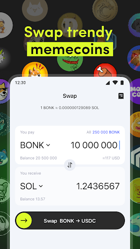 Key App: Solana memecoins home Screen 2