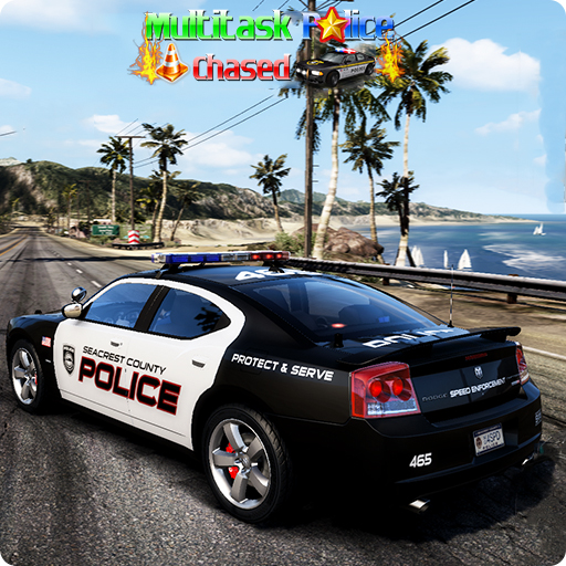 Police Cop Chase Racing Crime logo
