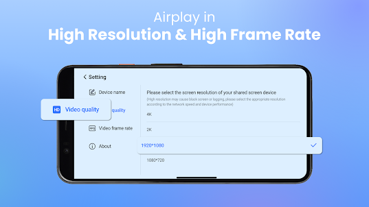 AirPlay: Mirror to Android TV