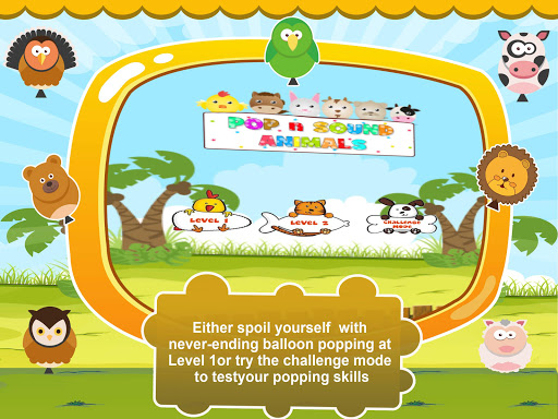 Balloons Animal Sounds Popping Screen 2