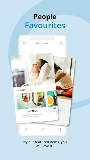 Android application wHydrate screenshort