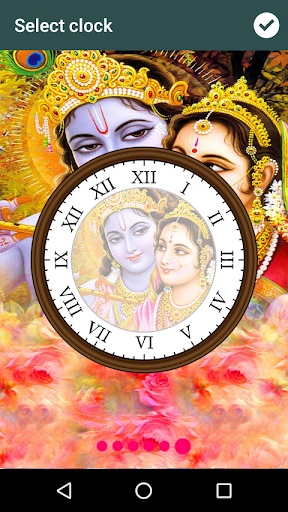 Radha Krishna Clock LWP Screen 2