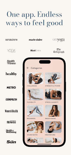 Screenshot of Yoga Happy with Hannah Barrett