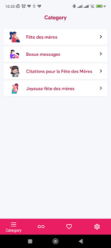 Android application Fête des Mères 2024 screenshort