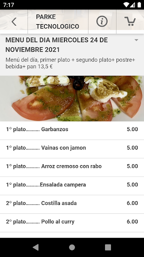 Restaurante Parke Tecnológico Screen 3