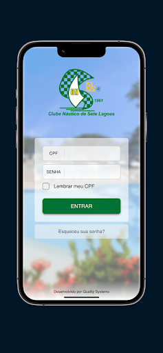 Android application Clube Náutico Sete Lagoas screenshort