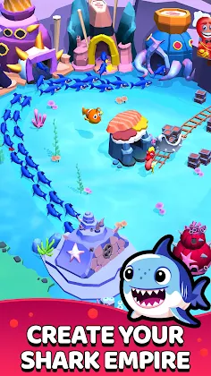 Tiny Shark: Idle Shark Games - Screenshot 2