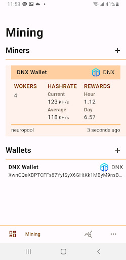 Crypto Coin Mining Monitor Screen 2