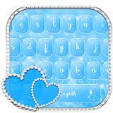 Blue Diamond Heart Keyboard Theme icon