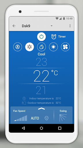 Toshiba Home AC Control Screen 2