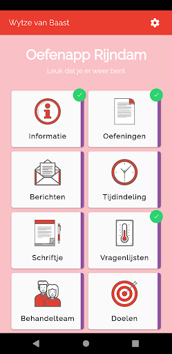 Oefenapp Rijndam Screen 2
