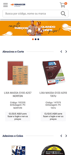 Android application Renascer Distribuidora screenshort