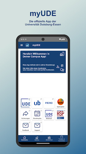 Android application myUDE screenshort