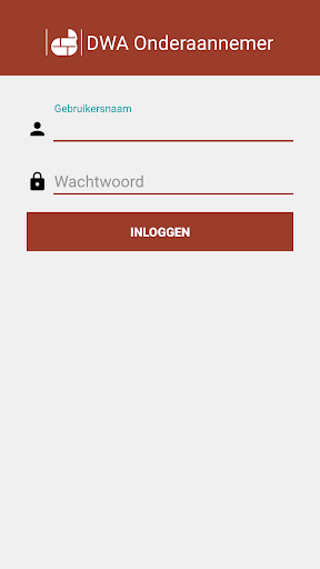 Android application DWA Onderaannemer screenshort