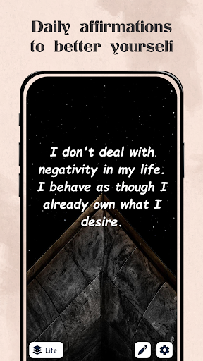 Android application Daily affirmations Wallpapers screenshort