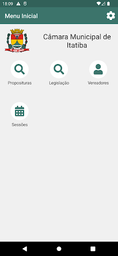 Android application Câmara Municipal de Itatiba screenshort