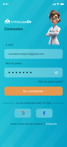 Android application InHouseDr screenshort