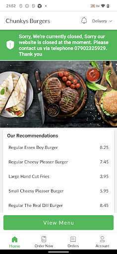 Chunkys Burgers Screen 2