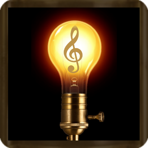 Flashlight with music logo