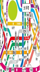 日本の旅ルートマップJRレール東京メトロマップ
