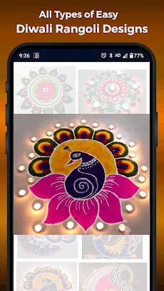 Diwali Rangoli Designs Kolam Dot Rangoli Pongal HDのおすすめ画像1