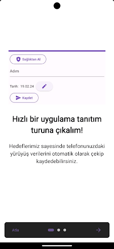 Android application Hedeflerimiz screenshort