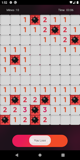 Android application Sapper screenshort