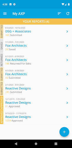 My AXP Screen 2