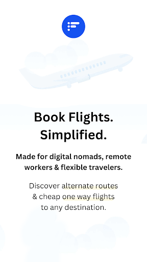 Android application FlightList: Find Cheap Flights screenshort