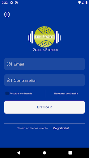 Android application BENISPORT screenshort