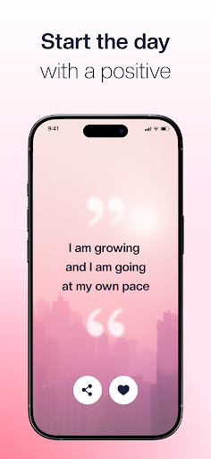 Screenshot of Daily Affirmations・Positive Me