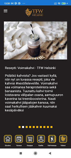 Android application TFW Helsinki screenshort