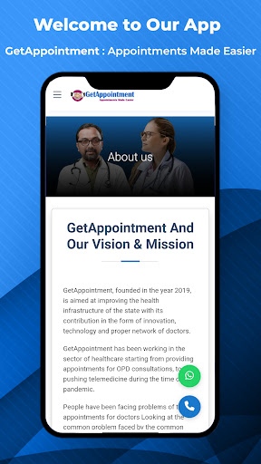 Android application GetAppointment screenshort