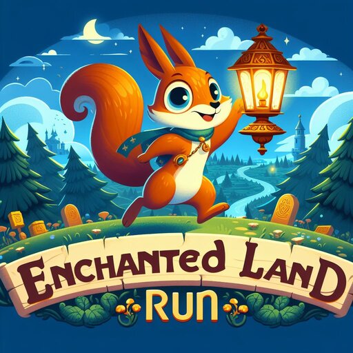 Enchanted Land fun runner game logo