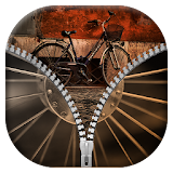 Bicycle Zipper Lock Screen icon