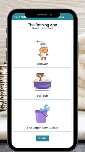 The Bathing App Screen 3