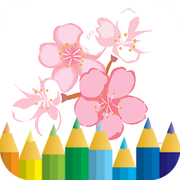 cherry blossom coloring book