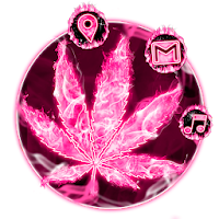 Pink Weed3D иконки тем фоновых HD