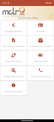 Ma mutuelle MCLR Screen 2