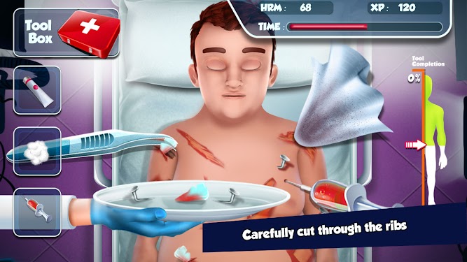 #4. Emergency Open Heart Surgery : Offline Doctor Game (Android) By: YoYo Fun Games