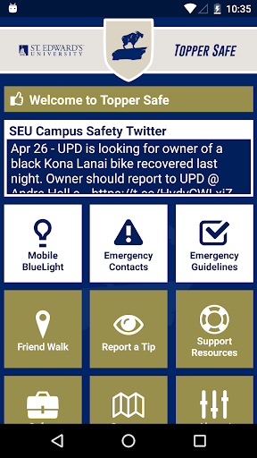 Android application Topper Safe screenshort