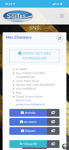 Android application SGETAS screenshort