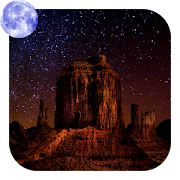 Beautiful Desert Night Live Wallpaper