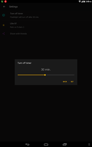Screenshot of Bright Flashlight App Tactical